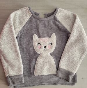 Cat & Jack 5T Cat Sweatshirt with Sherpa